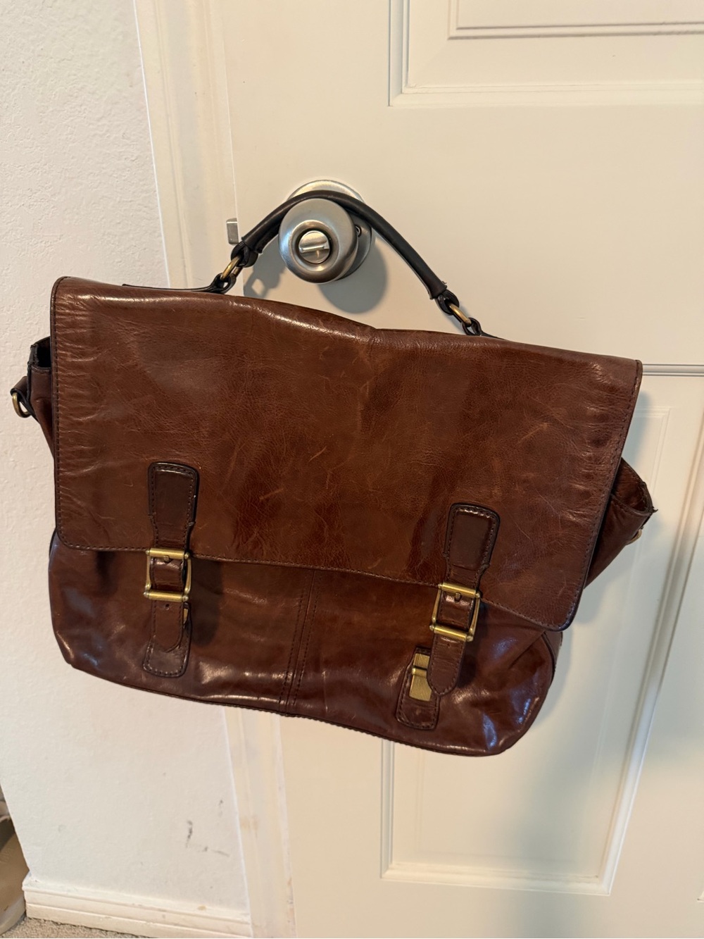 Frye Logan Cognac Top Handle Bag